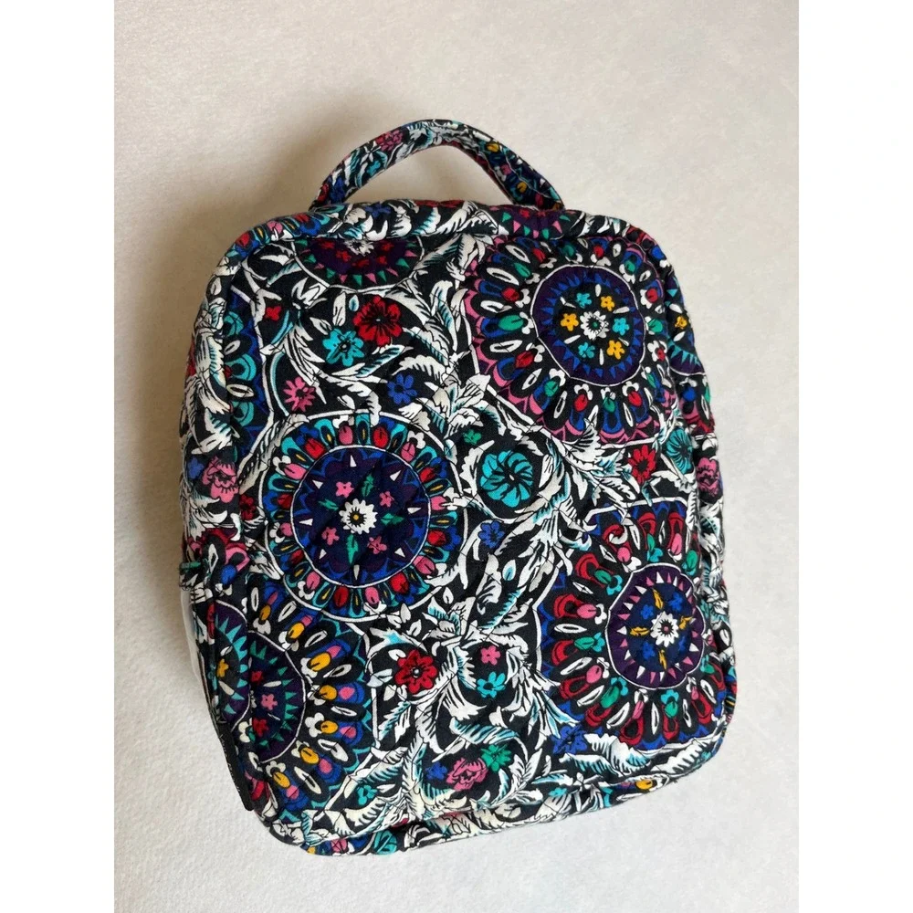 Vera Bradley Boho Quilted Floral Lunch Bag Kaleidoscope Medallion Pattern